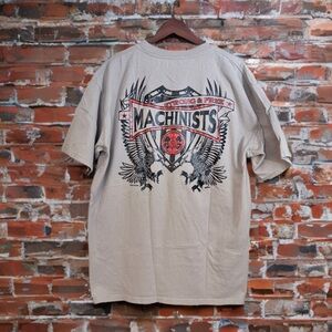 Union Line‎ UFCW Machinist Strong Free Eagle Graphic Tee XL Vintage USA Made